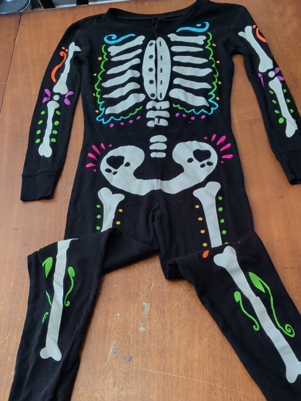 Old Navy Day Of The Dead Onesie Pajama